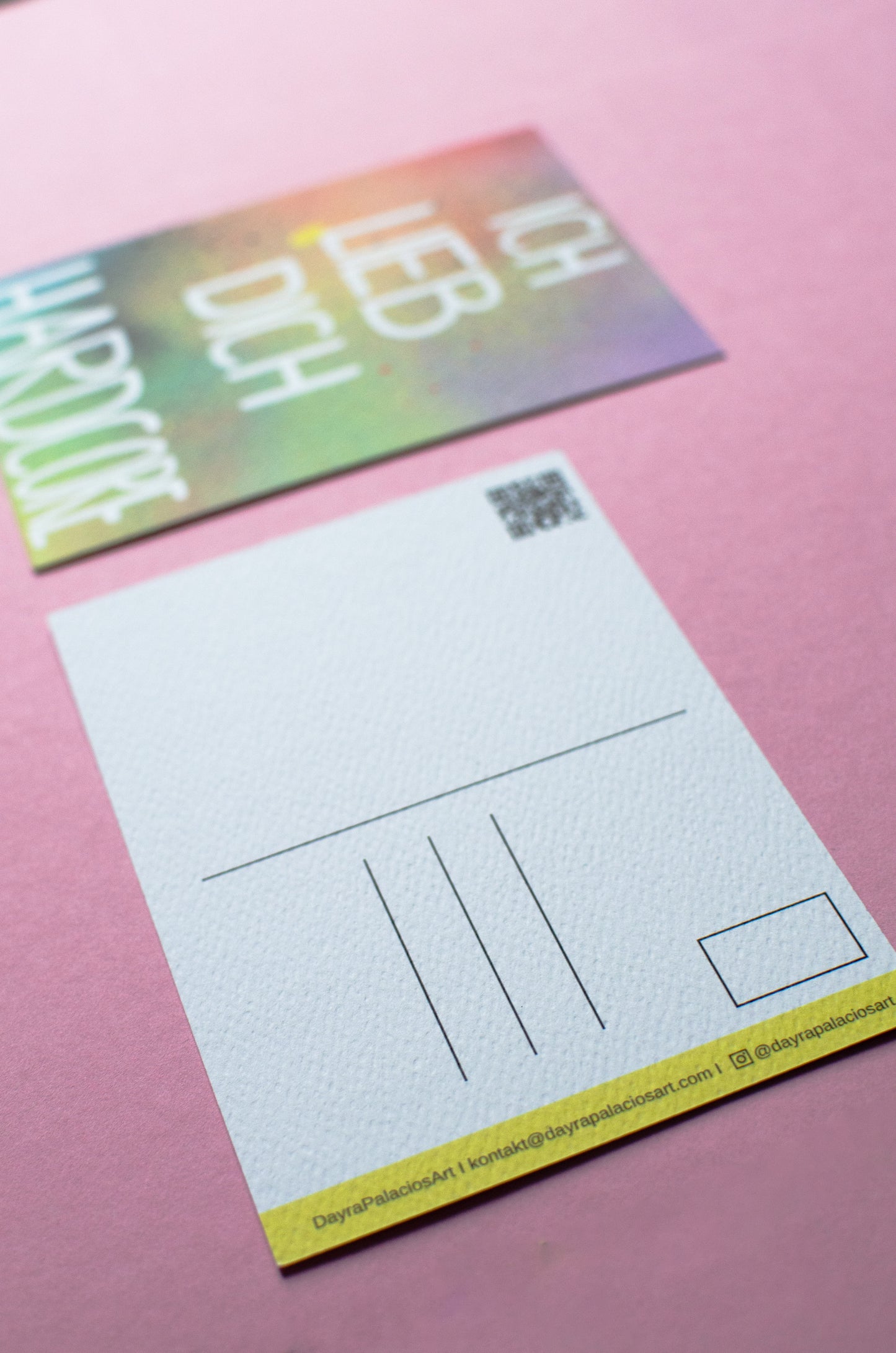 Kunstdruck als Postkarte | Ich lieb Dich hardcore. | Grußkarten | Botschaftskarte