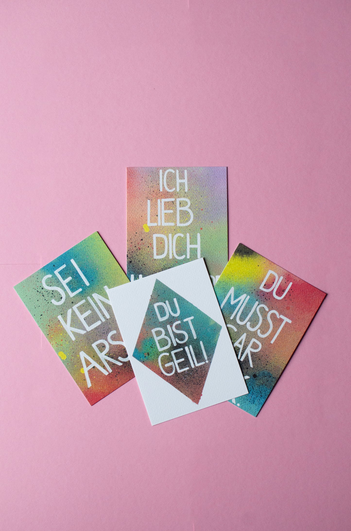 Kunstdruck als Postkarte | Sei kein Arsch. | Grußkarten | Botschaftskarte