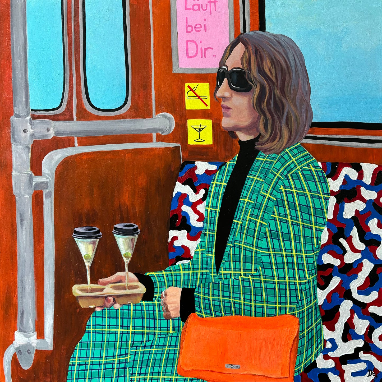 Martini Time (SOLD) | Impressionistisches Acrylgemälde | Originalkunst aus Berlin
