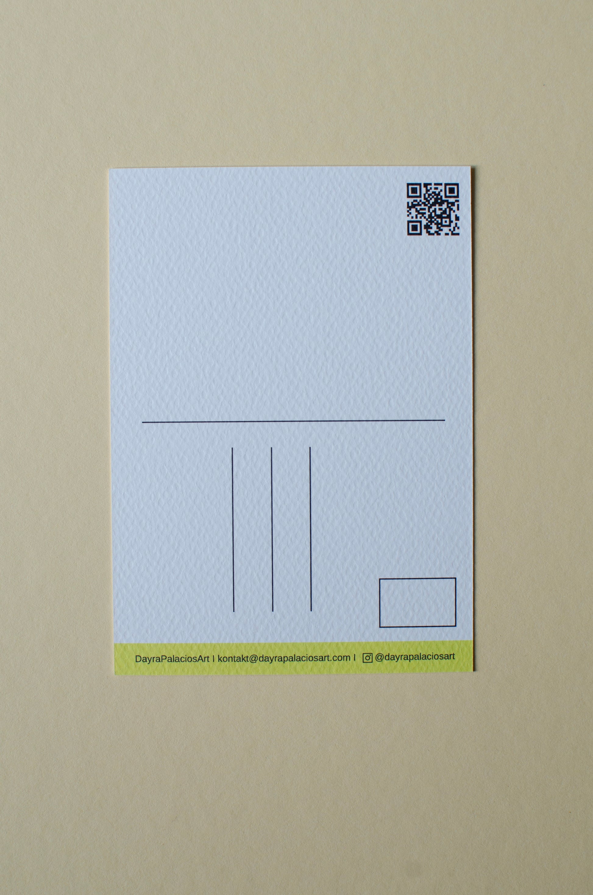 Kunstpostkarte, mit Aufschrift - Du bist geil! - bunter Hintergrund