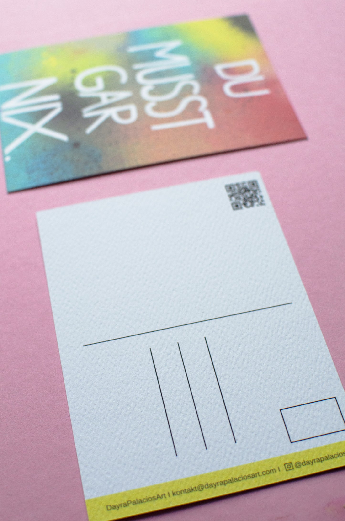 Kunstdruck als Postkarte | Du musst gar nix. | Grußkarten | Botschaftskarte