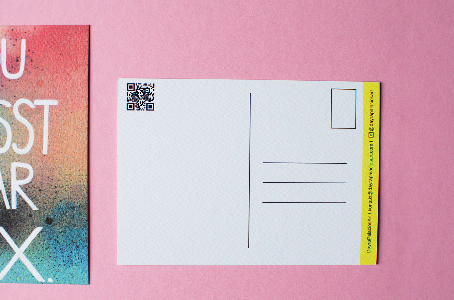 Kunstdruck als Postkarte | Du musst gar nix. | Grußkarten | Botschaftskarte