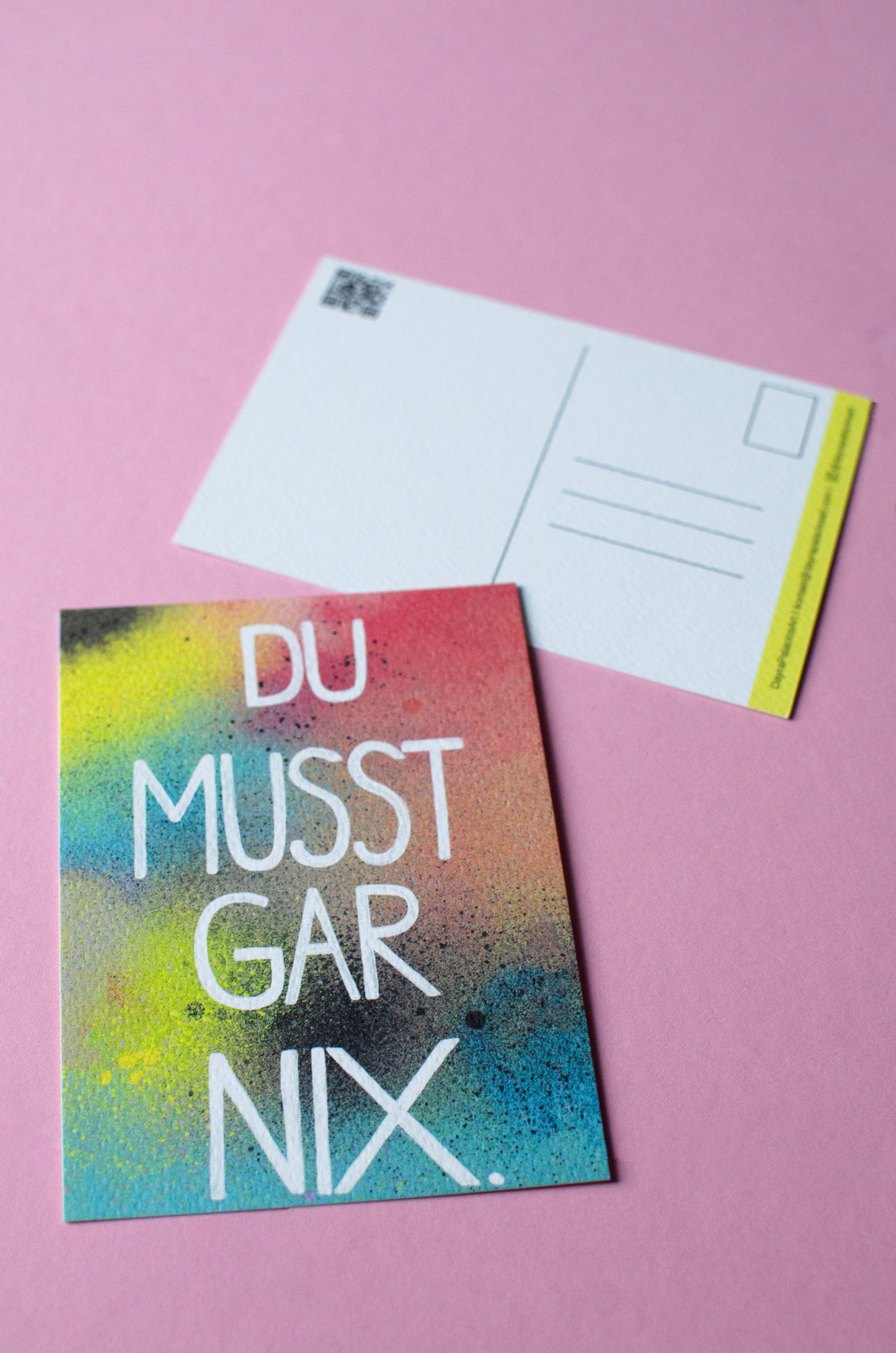 Kunstdruck als Postkarte | Du musst gar nix. | Grußkarten | Botschaftskarte